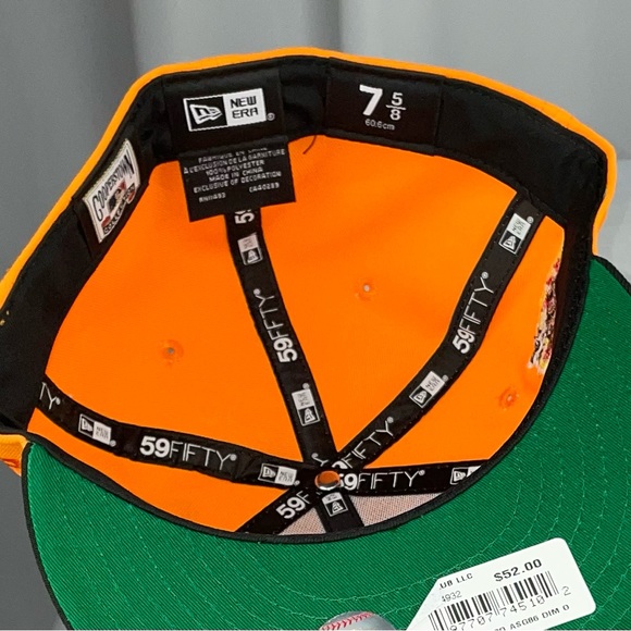 New 7 5/8 Houston Astros New Era 5950 Cooperstown Fitted Baseball Hat Cap - Picture 3 of 3